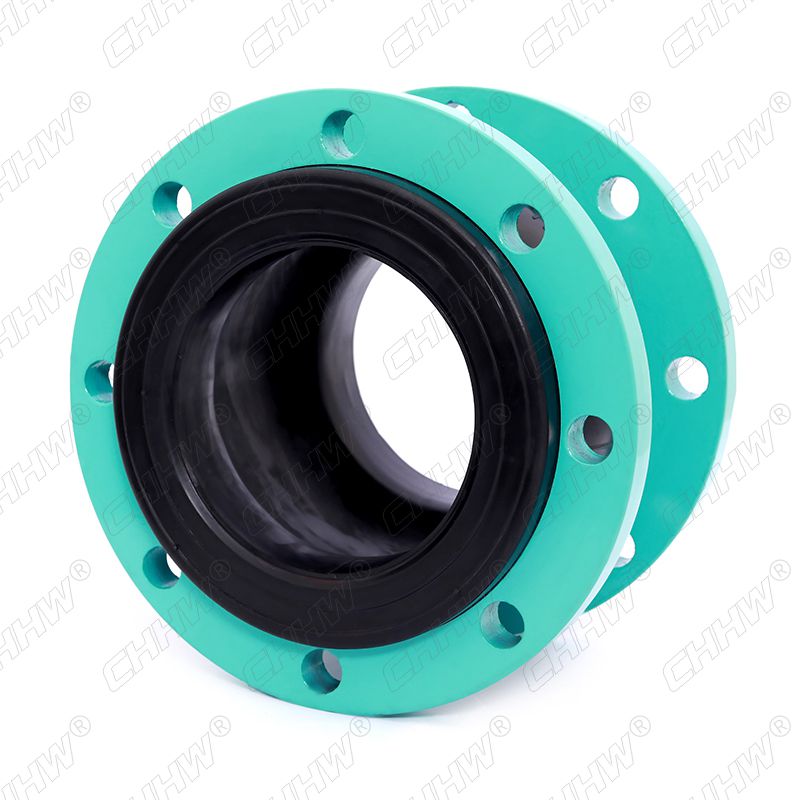 DN125可曲撓單球體橡膠軟接頭(經緯線橡膠接頭)