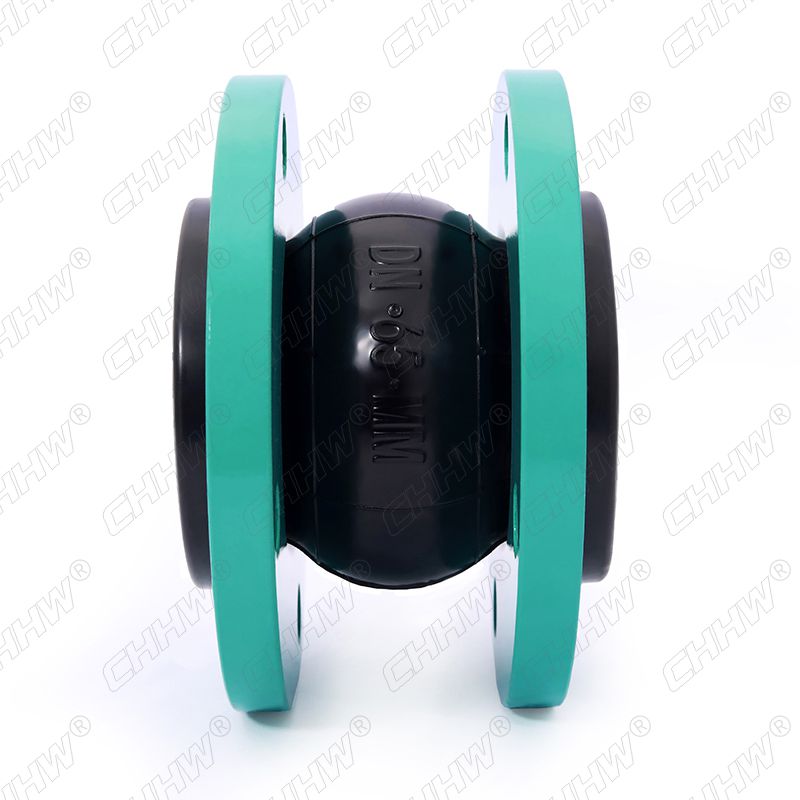 DN65可曲撓單球體橡膠軟接頭(經(jīng)緯線橡膠接頭)